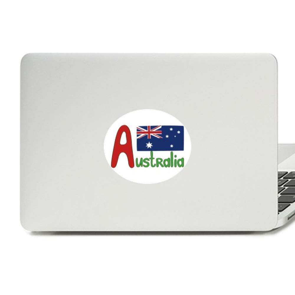 Australia National Flag Red Blue Pattern Vinyl Emblem Graphic Laptop Sticker Notebook Decal