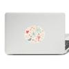 Bird Flowers Plant Paint Vinyl Emblem Graphic Laptop Sticker Notebook Decal view 1