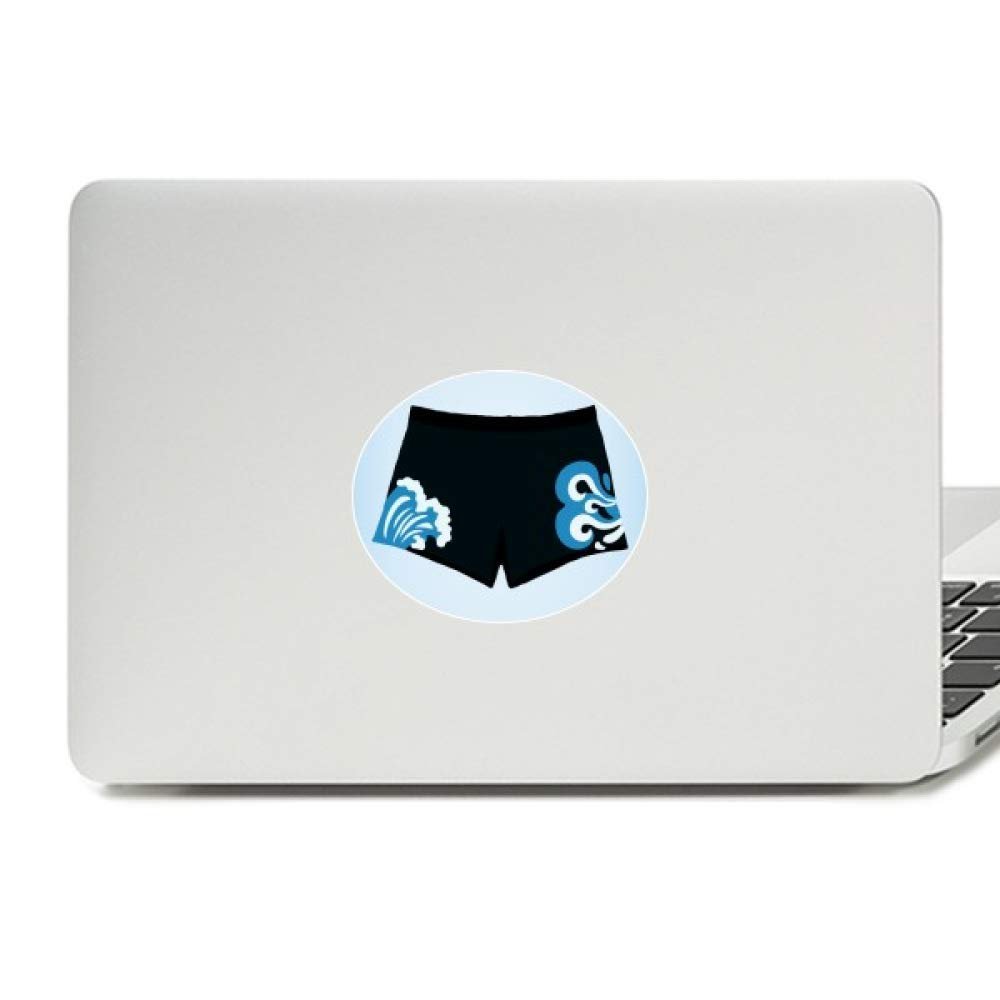 Black Trunks Spray Illustration Pattern Vinyl Emblem Graphic Laptop Sticker Notebook Decal