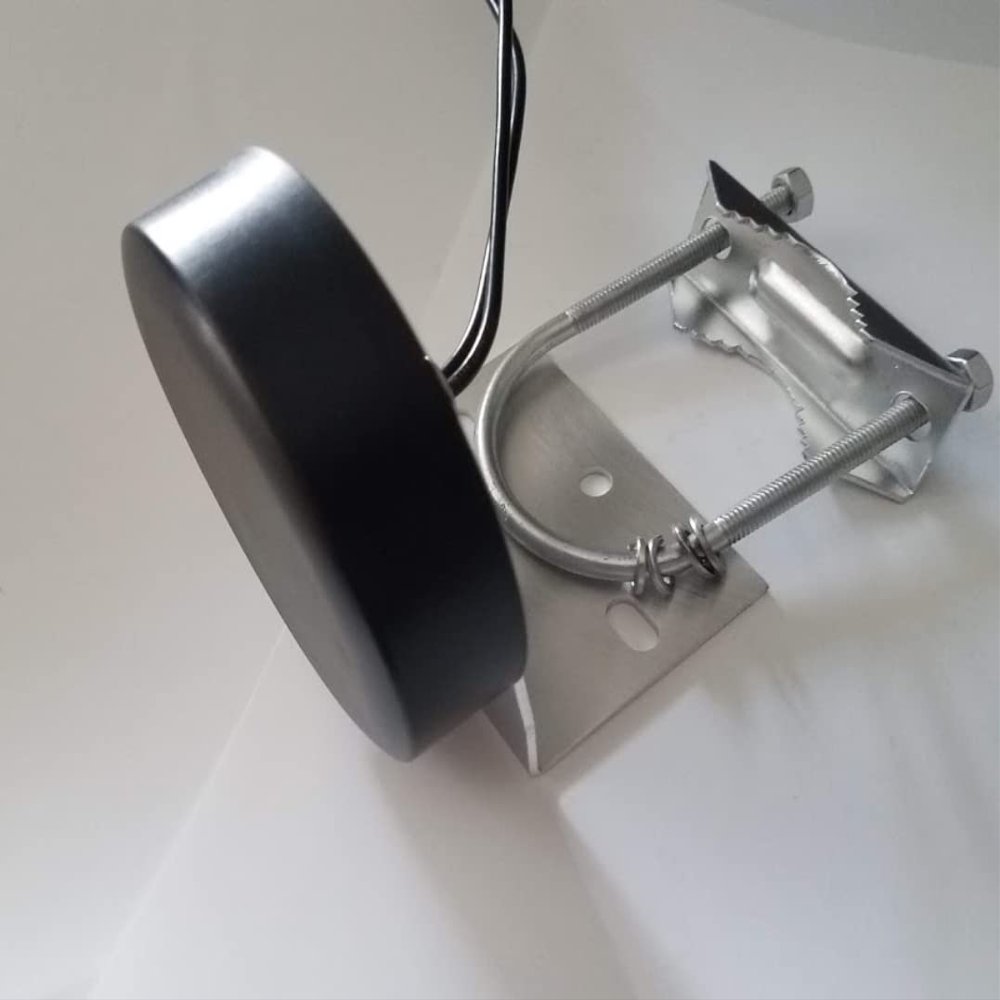 Compuport 5G LTE Dual Diversity Permanent Puck Antenna with 15' Cables SMA Male Cables Plus Wall/Pole Mount Antenna Bracket for Utilities, SCADA, IIoT/IoT or Smart Metering