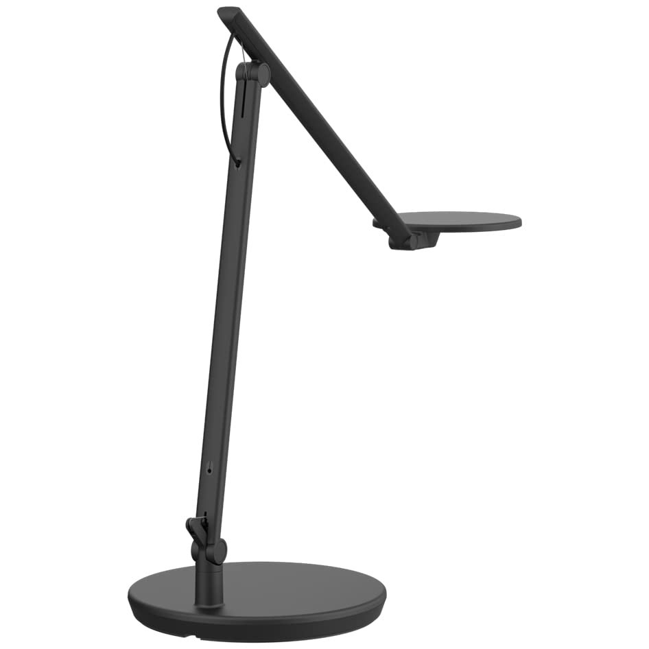 Humanscale Nova Task Light | Standard Range Arm | Desktop Base | 3000 K Color Temperature | Jet Black