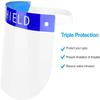 MBONLINE 10PCS Face Shield Full Protection Cap Wide Visor Resistant Spitting Anti-Fog Lens, Lightweight Adjustable Transparent Face Shield for Men Women view 2