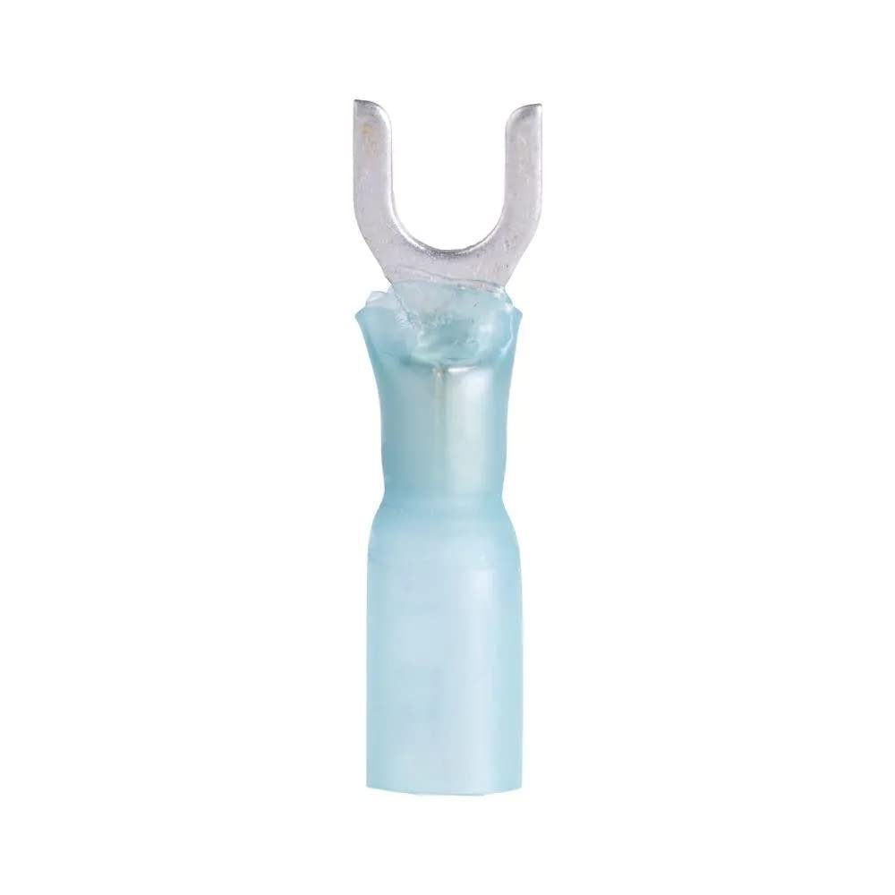 16-14 #6 BLUE CS HEAT SHRINK SPADE 10 PCS