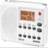 Sangean SG-108 AM/FM-Stereo Radio-TM Pocket Radio, White view 3
