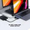 Hyper - New HyperDrive Duo 7-in-2 Hub - USB-C for MacBook Pro/Air - HDMI 4K60Hz HDR, USB-C 40Gbps 100W PD, USB-A 5Gbps, MicroSD/SD 3.0 UHS-I 104MB/s, 2 x USB-A 5Gbps - Space Gray view 3