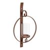 Kate and Laurel Doria Transitional Metal Wall Sconce, 12 x 22, Bronze, Chic Sconce and Candle Holder for Wall view 1