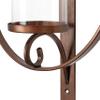 Kate and Laurel Doria Transitional Metal Wall Sconce, 12 x 22, Bronze, Chic Sconce and Candle Holder for Wall view 4
