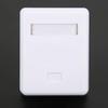 2Pcs RJ45 Mount Box Cat6 Single Port Desktop Information Network Junction Boxes Built in Screws for Communication Socket Connection view 4