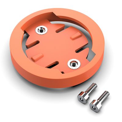 KOM Cycling Computer Mount Replacement Disc (Black (Bryton Edition), Single Disc)