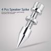 4 Pcs Speaker Spike Isolation Spikes Stand Foot HiFi Speaker Shockproof Cone Base Pads for Speaker Frame, Amplifier, CD DVD Player,Anti-Scratches,0.43 * 2.36" view 3