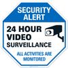 Video Surveillance Sign, CCTV Security Alert, 24x24 Inches, Rust Free .040 Aluminum, Fade Resistant, Easy Mounting, Indoor/Outdoor Use, Made in USA view 1
