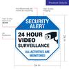 Video Surveillance Sign, CCTV Security Alert, 24x24 Inches, Rust Free .040 Aluminum, Fade Resistant, Easy Mounting, Indoor/Outdoor Use, Made in USA view 3