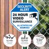 Video Surveillance Sign, CCTV Security Alert, 24x24 Inches, Rust Free .040 Aluminum, Fade Resistant, Easy Mounting, Indoor/Outdoor Use, Made in USA view 4
