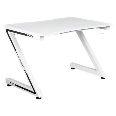 AKRacing Sierra Gaming Desk Large White Surface, Sturdy Metal Frame, Cable Management, and XL Gaming Mousepad Included, (AK-Sierra)