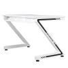 AKRacing Sierra Gaming Desk Large White Surface, Sturdy Metal Frame, Cable Management, and XL Gaming Mousepad Included, (AK-Sierra) view 3