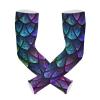 WELLDAY Mermaid Scales Gardening Sleeves with Thumb Hole Farm Sun Protection Arm Sleeves for Women Men view 1