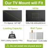 USX MOUNT Full Motion TV Wall Mount Bracket for Most 32-60 Inch TVs Up to 77 lbs & MAX VESA 400x400 mm, Corner Center Design TV Mount 20" Articulating Extension Arm with Swivel Tilt & Leveling view 4