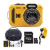 Kodak PIXPRO WPZ2 Rugged Waterproof 16MP Digital Camera with 4X Optical Zoom with Koah Nostrand Gadget Bag with Accessory Kit, 32GB UHS-I microSDHC, and Floating Strap Bundle (4 Items) view 1
