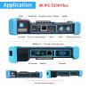 Rsrteng 8K IP Camera Tester, IPC-5200 Plus 8MP AHD CVI TVI SDI CVBS IP Camera Test 4K HD Display Video Monitor 5inch IPS Touch Screen IPC Tester Support POE PTZ RS485 HD & VGA Input DC12V Output view 2