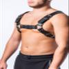 X back Harness, H front harness, men's harness x, brutal harness, Leather chest harness, men's harness, BDSM leather view 3
