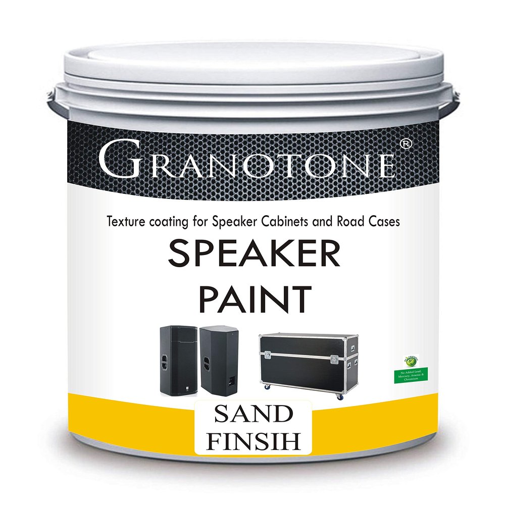 GRANOTONE Sand Finish Speaker Paint Texture Coating for Speaker Cabinets, Road Cases, Metal & Furniture | Water-Based Formula | Versatile Textured Coating | 1 Quart Size