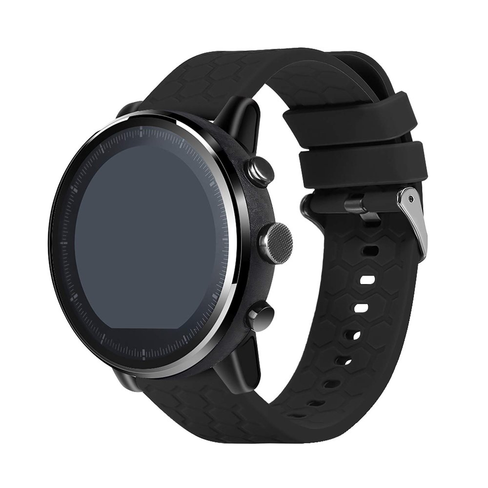 TenCloud Bands Compatible with Amazfit GTR 3 Pro/GTR 3 Band Strap 22mm Soft Sport Silicone Replacement Straps Wristbands for Amazfit GTR 3/GTR 3 Pro (Black)