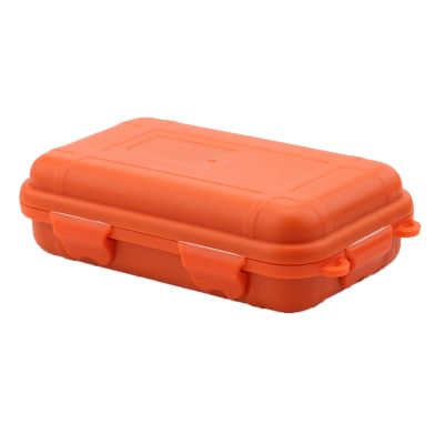 Hard Case, Shockproof Outdoor Storage Carry Box, Universal Sealed Container Box with Foam(Orange,L)
