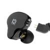 H HIFIHEAR KBEAR KS2 in Ear Earphone, IEM 1BA 1DD Stereo in Ear Headphones,HiFi Over Ear Earbud Headset Noise Cancelling Hybrid Earphone with Removable Cable for Running Walking (No mic, KS2 Dark) view 1