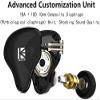 H HIFIHEAR KBEAR KS2 in Ear Earphone, IEM 1BA 1DD Stereo in Ear Headphones,HiFi Over Ear Earbud Headset Noise Cancelling Hybrid Earphone with Removable Cable for Running Walking (No mic, KS2 Dark) view 2