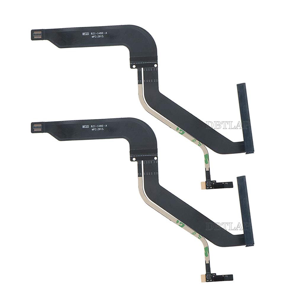 2PCS HDD Hard Drive Flex Cable Compatible for MacBook Pro 13" 2012 A1278 821-1480-A