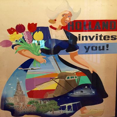 Holland Invites You Poster Reproduction / Format 50 x 70 cm Paper 300 g HD Digital File Can be Visit Us (Shop: Vintage Display.FR)
