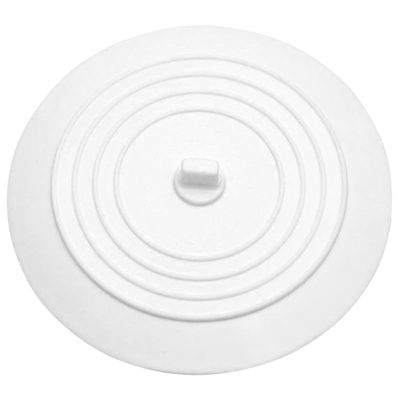 balacoo Silicone Sink Stopper Bath Sink Plug and Tub Drain Plug for Kitchen Bathroom and Laundry Flat Drain Cover with Strong Suction 5.90 inch White