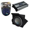 Harmony Audio Compatible with 1993-2002 Chevy Camaro Coupe Driver Side 10" Alpine Bundle Type S S-W10D4 Sub Box Enclosure with Harmony HA-A800.1 Amplifier & 4GA Amp Kit view 1