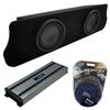 Harmony Audio Compatible with 1994-2004 Ford Mustang Coupe Alpine Bundle Type R R-W10D2 Dual 10" Custom Sub Box Enclosure with Harmony HA-A1500.1 Amplifier & 0GA Amp Kit view 1