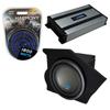 Harmony Audio Compatible with 1993-2002 Pontiac Firebird Coupe Driver Side 10" Alpine Bundle Type S S-W10D4 Sub Box Enclosure with Harmony HA-A800.1 Amplifier & 4GA Amp Kit view 1