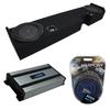 Harmony Audio HA-A800.1 Compatible with Ford F250 F350 Extended/Super Cab Truck 2001-2015 Class D Mono 1600 W Subwoofer Amp, 43C104 10" Comp C10 Series Sub and 2X10FORD-EXCAB-01-08 Dual 10" Sub Box view 1