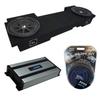 Harmony Audio HA-A800.1 Compatible with Chevy Silverado HD Crew Truck 2002-2013 Class D Mono 1600W Sub Amp, 43C104 10" Comp C10 Series Sub and GM2X10-AV-ECL-US Car Audio Custom Dual 10" Subwoofer view 1