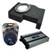 Harmony Audio Compatible with 2014-2018 Chevy Silverado Crew Cab Harmony Bundle A122 Single 12 Sub Box HA-A800.1 Amp view 1