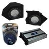 Harmony Audio Compatible with 1993-2002 Chevy Camaro Coupe Rear Pocket Harmony Bundle A102 Dual 10 Loaded Sub Box Bundle with HA-A800.1 Amp & Install Kit view 1
