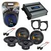 Harmony Audio HA-65 Compatible with Chevy Express Van 1996-2007 Car Stereo Rhythm Series 6.5" Replacement 300W Speakers, HA-A400.4 4-Channel 800W Range Speaker or Sub Amp and HA-AK8 Gauge 900W Kit view 1