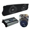 Harmony Audio Compatible with 1994-2004 Ford Mustang Coupe Kicker Bundle Comp C10 Dual 10" Custom Sub Box Enclosure & Harmony HA-A800.1 Amp view 1