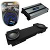 Harmony Audio Compatible with 2002-2013 Chevy Avalanche Underseat Alpine Bundle Type S S-W10D2 Dual 10" Sub Box Enclosure with Harmony HA-A800.1 Amplifier & 4GA Amp Kit view 1