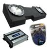 Harmony Audio Compatible with 2014-2018 GMC Sierra Crew Cab Bundle HA-R104 Dual 10" Sub Box HA-A400.1 Amp view 1