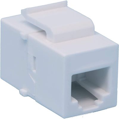 RiteAV RJ11 Phone White Keystone Jack Coupler Female to Female