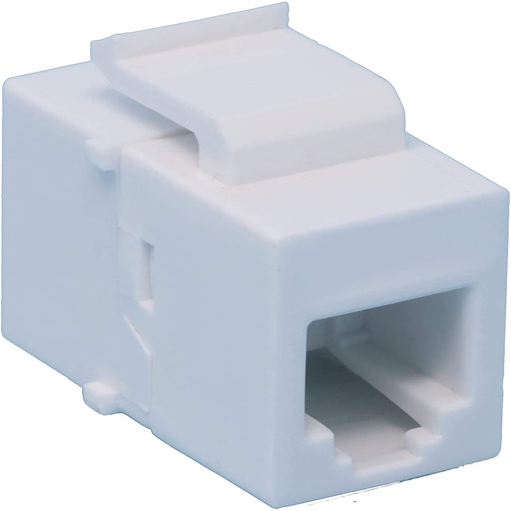 RiteAV RJ11 Phone White Keystone Jack Coupler Female to Female