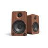 Kanto YU4WALNUT Powered Speakers with Bluetooth and Built-in Phono Preamp | Auto Standby and Startup | Remote Included | 140W Peak Power | Pair | Walnut view 1