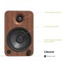 Kanto YU4WALNUT Powered Speakers with Bluetooth and Built-in Phono Preamp | Auto Standby and Startup | Remote Included | 140W Peak Power | Pair | Walnut view 2