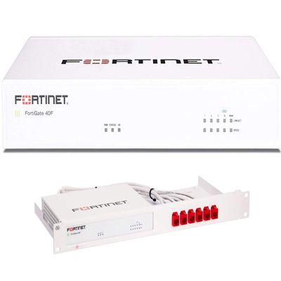 FORTINET FortiGate-40F Series Hardware Plus 3YR 24x7 FortiCare and FortiGuard Unified (UTP) Protection Bundle with Rackmount Kit (FG-40F-BDL-950-36+RM-FR-T14)