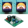 Electronic Components 2 Pcs VU Meter Warm Backlight Recording Audio Level Amp with Driver Module view 1