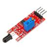 Electronic Components 10pcs KY-026 Flame Sensor Module IR Sensor Detector for Temperature Detecting Fo view 3